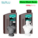 SUNLU 2KG Water Washable / Water Washable ABS Resin Resin 1000G/Bottle 405nm Rapid UV-Curing Photopolymer Resin For LCD 3D Print