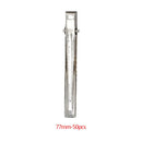 50pcs/lot Metal Crocodile Clips Cable Lead Testing Metal Alligator Clips Clamps Hair Clips Hairpins 35mm-75mm