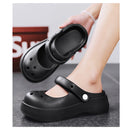 STRONGSHEN Women Summer Platform Clogs Sandal Outdoor Non-slip EVA Mary Jane Hole Shoes Beach Slippers Women's Sandalias Muje