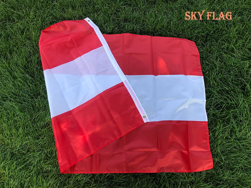 SKY FLAG Austria Flag 90x150cm hanging polyester printed AT Austria Flag Banner for Home Decoration
