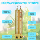 TUXING 300Bar Air Compressor Filter Oil-water Filter Separator Double Filter with Safety Valves Activated Carbon Hybrid Filter