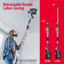 800W elektrischer Trockenbauschleifer mit Staubsauger, 6,5A Werkzeug zur Entfernung von Popcorn-Decken, variable Geschwindigkeit 800-1800 U/min mit LED-Licht