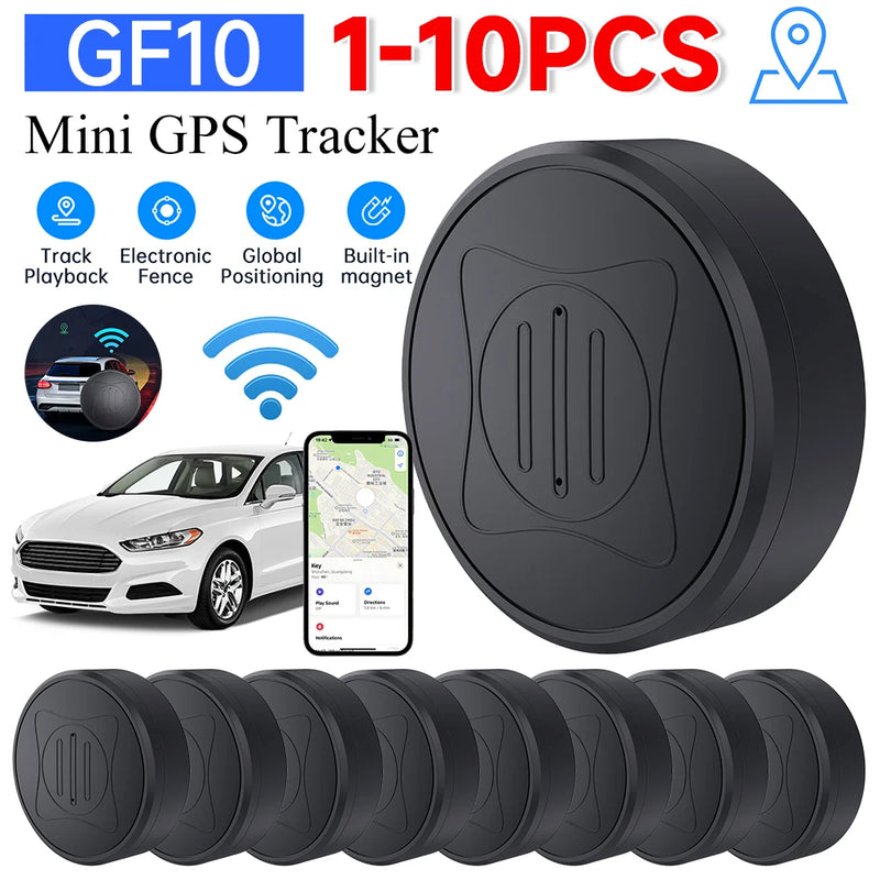 GF10 Mini GPS Tracker Magnetic Car Vehicle Tracking Device Anti-Theft Real-time Locator for Pet Kids Wallet Positioning Tracker