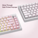 Side Printed RGB Backlit Keycaps Sakura Pink Double Shot PBT Keycaps Cherry Profil für Cherry MX Switches Mechanische Tastatur