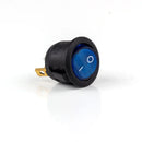 1Pcs ON/OFF Round Rocker Toggle Switch 6A/250VAC 10A 125VAC Power Switch Cap with Plastic Push Button Switch 2PIN 3PIN LED Light