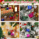 6/12Pcs Mini Square Gifts Boxs Christmas Tree Decoration Hanging Ornament Tree Pendant for New Year 2026 DIY Navidad Party Decor