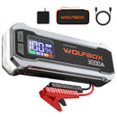 WOLFBOX 3000A Jump Starter,12V Car Battery Jump Starter,65W Quick Charge 16000mAh for 8L Gas 6L Diesel Engine with Booster