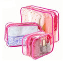 Men Women PVC Transparent Cosmetic Bag Clear Zipper Makeup Bags Organizer Travel Bath Wash Toiletry Storage Bags Make Up Case