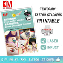 Temporary Tattoo Paper A4 size For Laser PrinterAnd Inkjet Printer DIY Printing