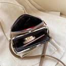 Fashion Herbst Winter Umhängetasche Damen PU Leder Crossbody Bag Einfarbig Solide Farbe Clip Messenger Bag Damen Handtasche Geldbörse Tasche