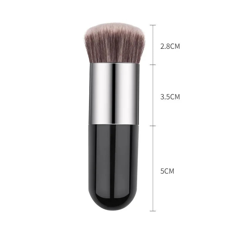 New Chubby Pier Foundation Brush Flat Cream Makeup Brushes Professional Cosmetic Make-up Brush Concealer Blending Blush Brush