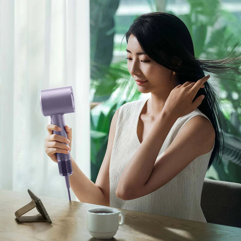 2024 XIAOMI MIJIA H701 High Speed Water Ion Hair Dryers 65m/s 1600W 110000 Rpm Professional Hair Care Quick Drye Negative lon