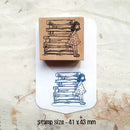 Stamp Cute Scrapbooking Book Lovers 5 Type Bookworm Girl Cat Journaling Wooden Stamps