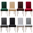 Spandex Elastischer Stuhlhussenbezug Uni-Farbe Esszimmerstuhlbezug Stretch Stuhlhussen für Hochzeit Hotel Bankett Esszimmer