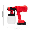 Adjustable Sprayer High Speed Cordless Paint Sprayer with 4 Nozzles Rechargeable Adjustable for Wide Applications for Precision