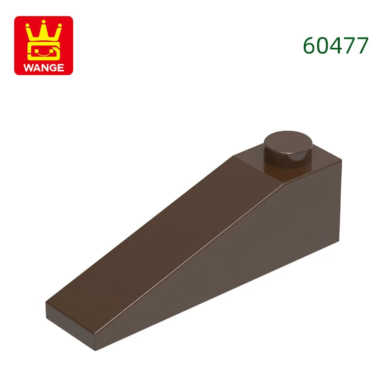 Wange 92Pcs/lot Slope 18°4x1 Roof Block Moc Color Accessories Compatible with 60477 Brick DIY Children's Toy Assembly Parts