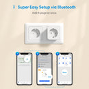 Meross 16A EU Smart Plug Wifi Smart Socket Power Outlet with Energy Monitoring Bluetooth Setup For Alexa Google Home SmartThings