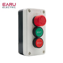 10A 600V Push Button Switch Control BoxWaterproof Button Indicator Light Plastic Case Emergency Stop Reset Point Electric Box