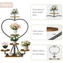 Heart Shape Metal Plant Stand 5 Tier Indoor Plant Flower Display Rack
