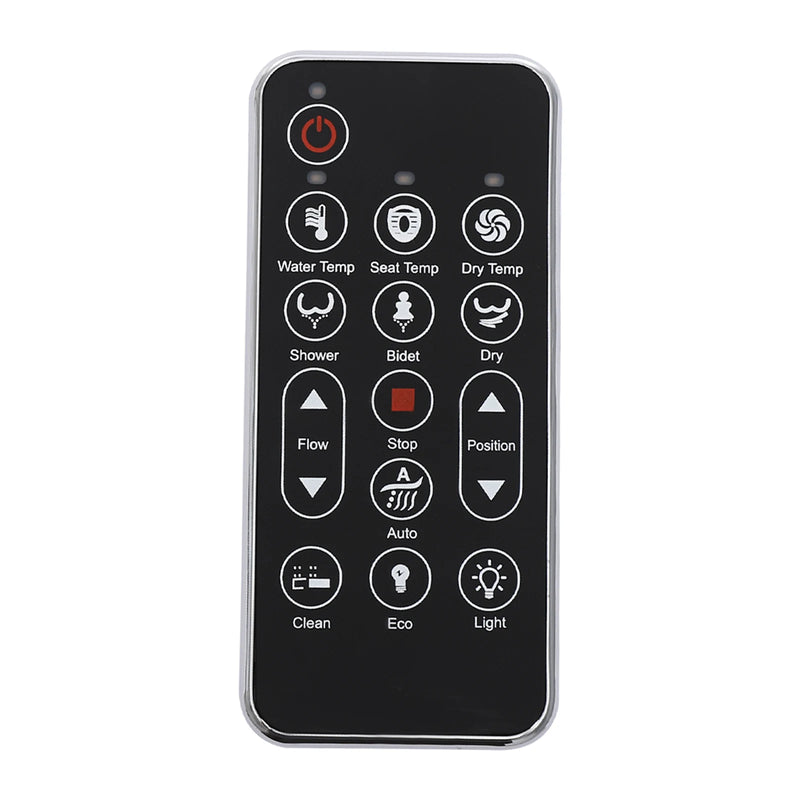 Electronic Heated Smart Toilet  Seat Bidet with Air Dryer Adjustable Temp LED Night Light Self-Cleaning Nozzle Side Controls