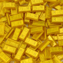MOC Creative Building Blocks Dollar Cents Money Coins Cash Bill City Gold Silver Treasure Chests Bricks 3069 30385 Printed Tile
