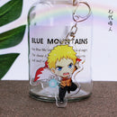 Anime Akatsuki Keychain Uzumaki Gaara Uchiha Sasuke Senju Hashirama Pain Jiraiya Acrylic Key Chains Pendant Figure Toys Gifts