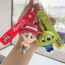 Cute Cartoon Disney Toy Story Buzz Lightyear Woody Lotso Keychain Keyring Gift for Kids Friends Accessories Wholesale