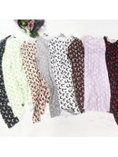 New Printed Mesh Women Base Shirt Autumn Fashion Casual Long Sleeved Sun Protection Ice Silk Inner Layer Women\'s T-Shirt