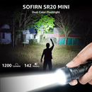 Sofirn SR20 MINI Flashlight 1200lm CSP2323 LED Light 18350 USB C Rechargeable Torch 5700K With Red Light and Magnetic