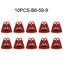 MOC Medieval Accessories Series Building Blocks Military Army Soldier Armour Shield Helmet Sword Crown Weapon Knight Bricks Toys