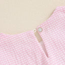 Toddler Girls Easter Outfits Bunny Embroidered Sleeveless Rompers Round Neck Infant Bodysuits Jumpsuits Spring Clothes