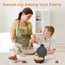 Crownful 350W Mini Waffle Maker Electric Breakfast Maker Multi Functional Sandwich Cake Maker Dessert Cooking Machine Toaster