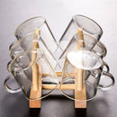 DIY Wooden Drain Rack Kitchen Living Room Organizer Shelf for Plates/Cutting Boards/Plates/Cups/Pot Lid Home Storage