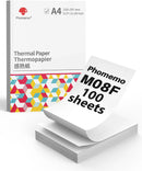 Phomemo M08F A4 Thermal Paper for M08F, PJ762/PJ763MFi, MT800/MT800Q, A4 Portable Printers, M08F Printer Paper, 8.27" x 11.69"