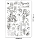 Easter Themed Silicone Clear Stamps Transparent Stamps for Birthday Valentine's Day Party Cards Making DIY Scrapbooking