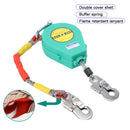 Self Retracting Lifeline 330lbs Fall Arrester Fall Protection with Alloy Steel Hook & Steel Wire Rope 23ft 7m