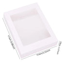 6Pcs Black/White Kraft Paper DIY Gift Box With Window Wedding Birthday Party Decoration Cake Packaging Box Event Party Gift Case
