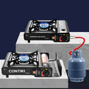 2900W Outdoor Cassette Gas Stove Cassette Gas Stove Dual-purpose Portable Gas Grill Cassette Butane Vehicle-mounted Gas Stove