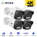ANNKE 4X Ultra HD 8MP POE Camera 4K Outdoor Indoor Weatherproof Security Network Bullet EXIR Night Vision Email Alert Camera Kit