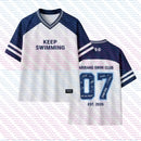 Summer 3D Digital Print ARIRANG KEEP SWIMMING V Neck T-Shirt Fans Breathable Jersey Men's Women's Casual Short Sleeve Man Tops T