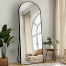 59x16 64x21 71x26 Black Arched Full-Length Mirror Free Standing Full Body Floor Mirror for Home Decor And Styling