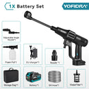 YOFIDRA 6 IN1 High Pressure Car Water Spray Gun 200Bar Cordless Garden Washing Machine Cleaner Power Tool For 21V 18V Battery