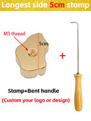 Custom Logo Branding Iron Heating Stamp Personalized Hot Brass for Bakery Cake Bread Burger Wood DIY Gift Electric Stamping Mold