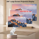 ThundeaL 4K Full HD Projector FHD TD80W Android WiFi 3D Home Theater TD80 Portable Beam Mini Projector Meeting 3D Video PK HY320