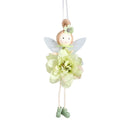 2024 Easter Flower Angel Wings Girls Window Sitting Fairy Tree Hanging Figurine For Woman Gift Home Wedding Birthday Party Decor