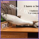 40cm Simulation Fish Plush Toy Stuffed Animal Piranha Perch Cat Toy Parent-child Interactive Game Cute Sofa Pillow for Kids Gift