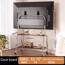 Rolling Floor Mobile TV Stand for 32-75 Inch LCD LED Flat/Curved Panel Screen TVs TV Cart Holds up to 110Lbs Max VESA 600x400mm
