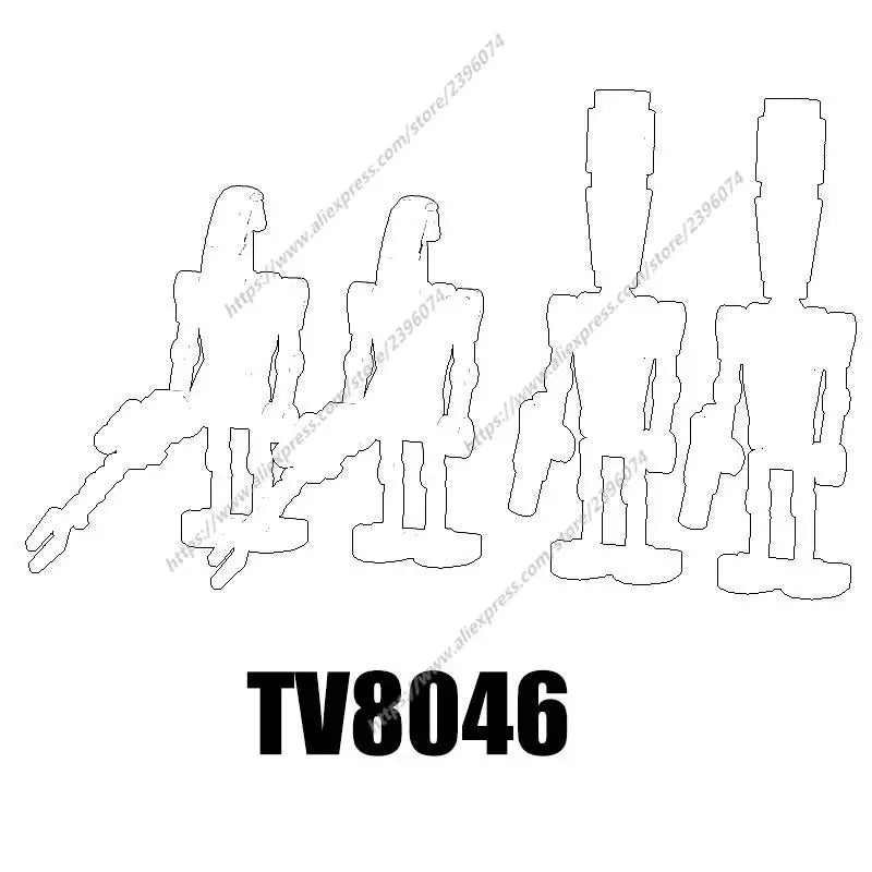TV6102 Action Figures Movie accessories Building Blocks Bricks toys TV8009 TV8010 TV8011 TV8012 TV8013 TV8014 TV8015 TV8016