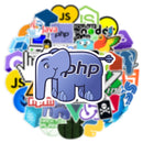 10/25/50pcs Programming Geek Java Graffiti Stickers for DIY Scrapbooking Phone Suitcase Laptop Guitar Helmet Water Bottle