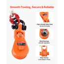 SucceBuy 2T Snatch Block Pulley System with G80 Chain & Swivel Shackle 3"Sheave for 3/8" Rope Towing Recovery on Truck Rollback